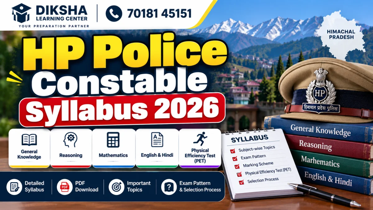 HPPSC HP Police Constable Syllabus 2026 - Exam Pattern, Marks &amp;amp; Expected Written Test Date
