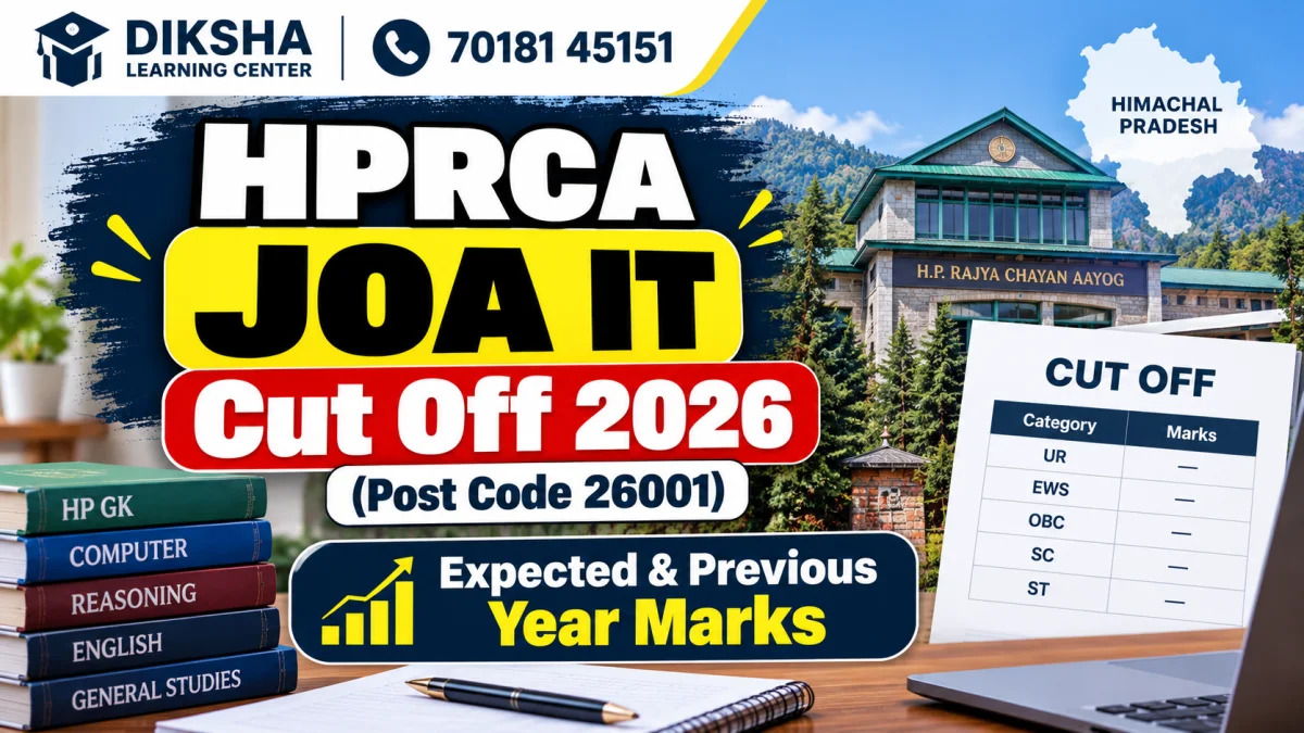 HPRCA JOA IT Cut-Off 2026 (Post Code 26001) - Expected & Previous Year Marks