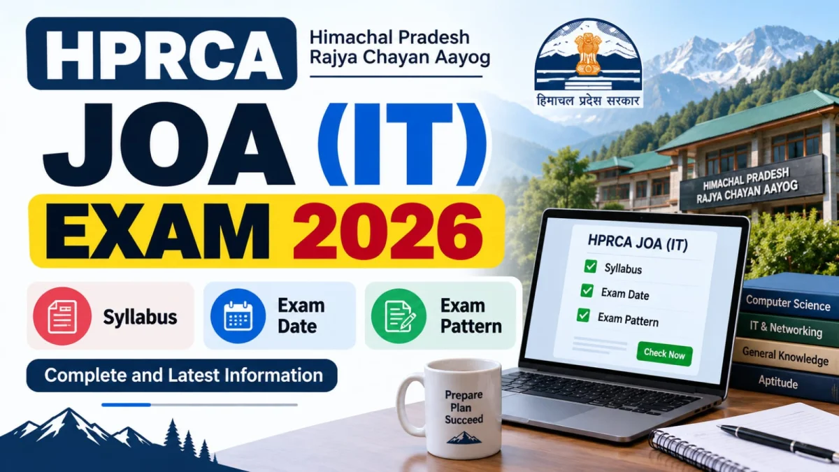 HPRCA JOA (IT) Syllabus 2026: Exam Date, Pattern & Complete Subject-wise Syllabus